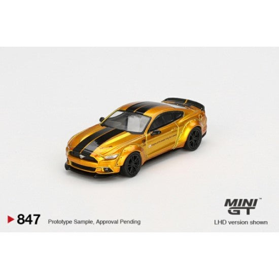 MGT00847 LB-WORKS FORD MUSTANG  LB Gold - MiniGT