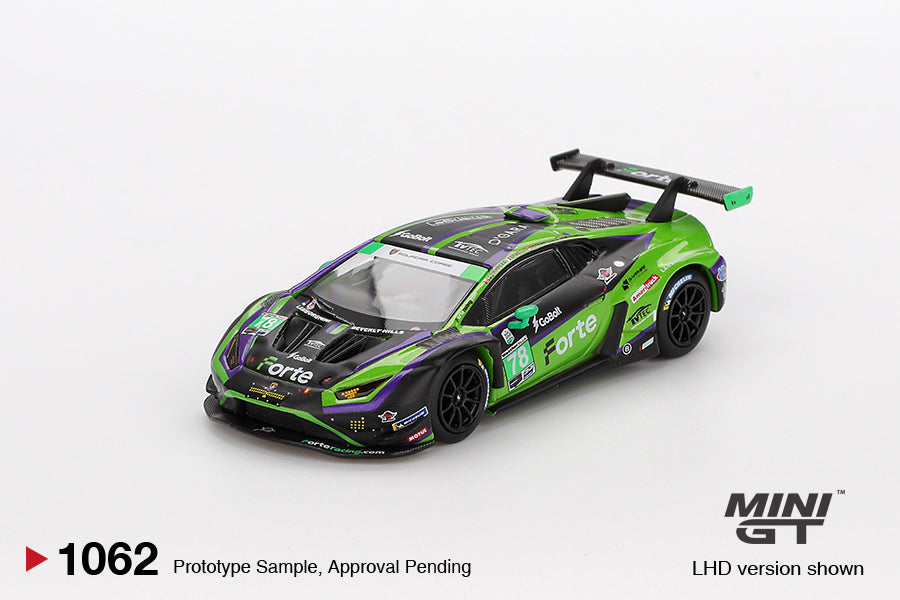MGT01062 BL Lamborghini Huracán GT3 EVO2 #78 Forte Racing 2024 IMSA Daytona 24 Hrs - MiniGT 1:64