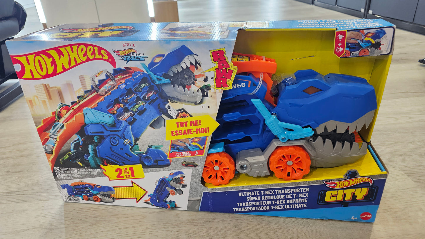 Hot Wheels City Playset - Ultimate T-Rex Transporter