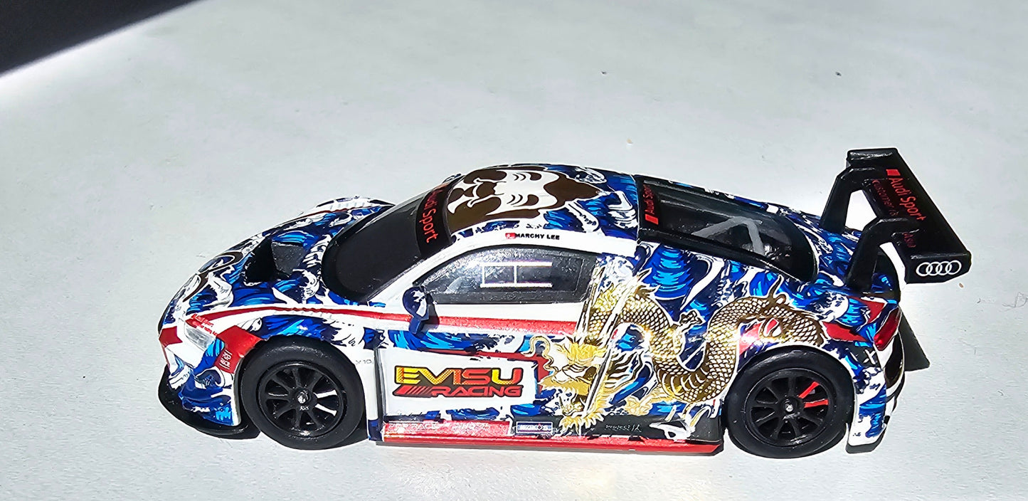 PR64-R8LMS-EVISU Audi R8 LMS Macau GT Cup 2020 Audi Sport Asia Team X Works Evisu Racing #38 Marchy Lee (JP) - Pop Race 1:64