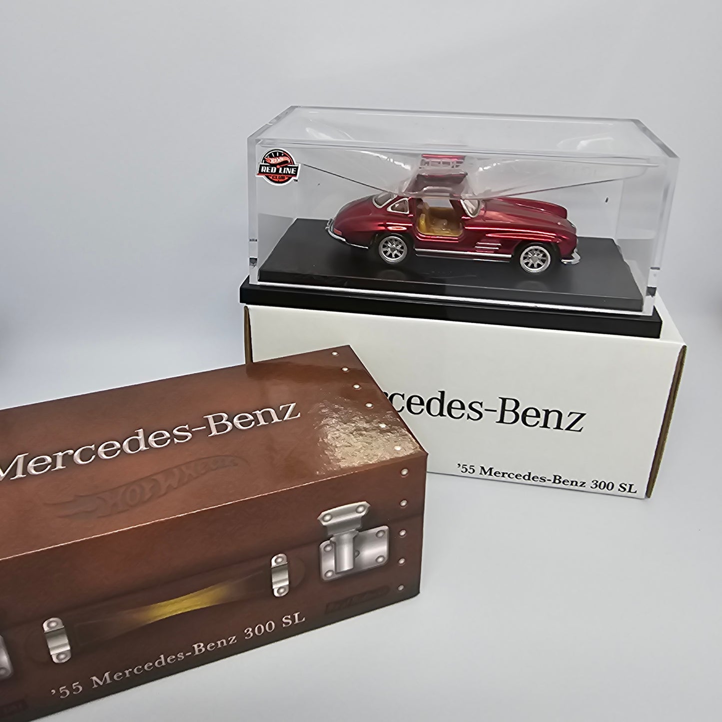 Red Oxblood 1955 Mercedes Benz 300 SL RLC