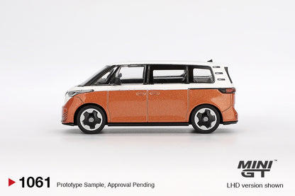 MGT01061 BX-R Volkswagen ID.Buzz Candy White / Energetic Orange - MiniGT 1:64