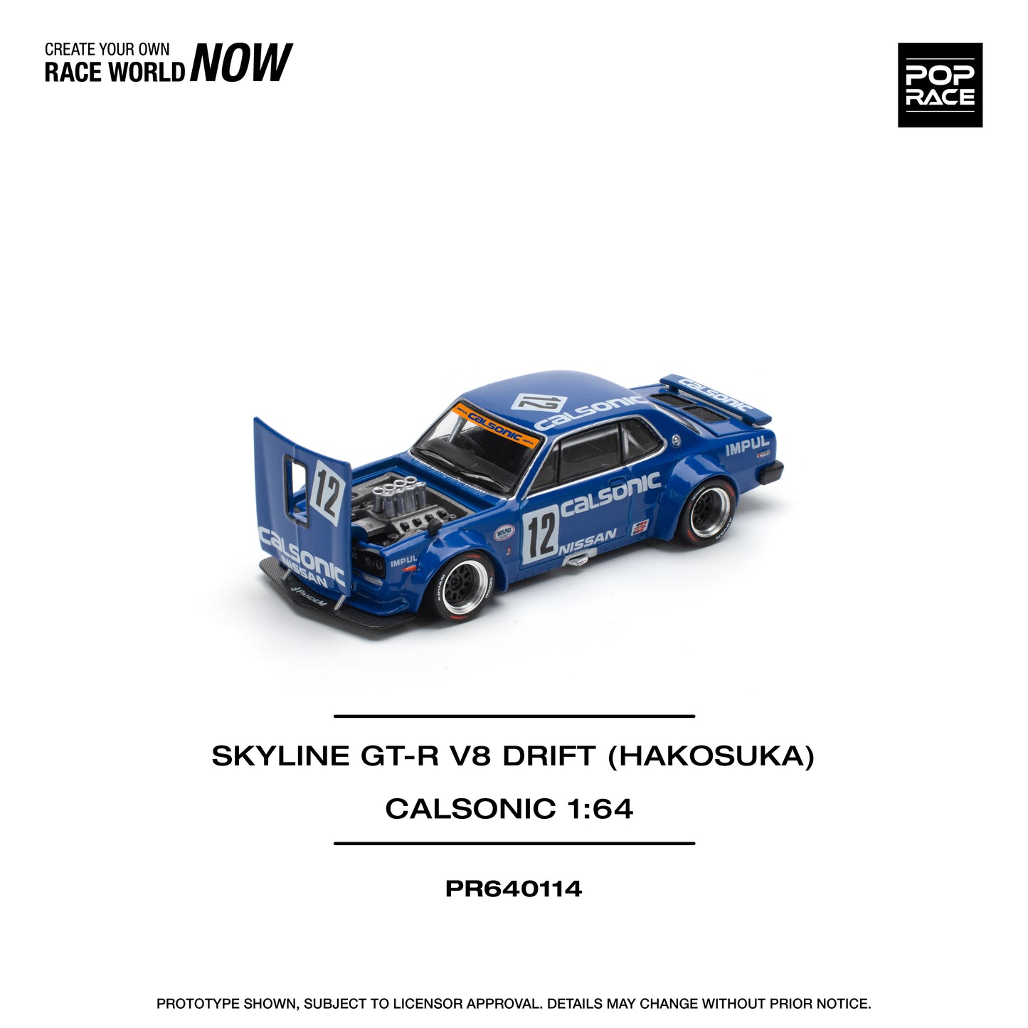 PR640114 SKYLINE GT-R V8 DRIFT (HAKOSUKA) – CALSONIC