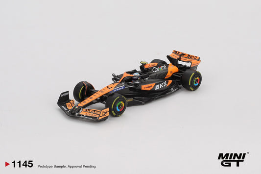 MGT01145 BX-L McLaren MCL38 #4 Lando Norris 2024 F1 2024 Hungarian GP 2nd Place - MiniGT 1:64