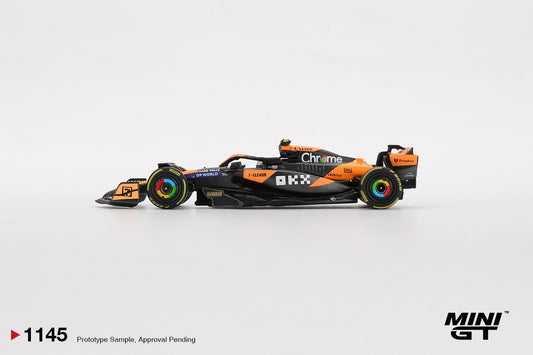MGT01145 BL McLaren MCL38 #4 Lando Norris 2024 F1 2024 Hungarian GP 2nd Place - MiniGT 1:64