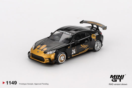MGT01149 BX-R Toyota GR86 LB Nation Black / Gold - MiniGT 1:64
