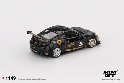 MGT01149 BL Toyota GR86 LB Nation Black / Gold - MiniGT 1:64