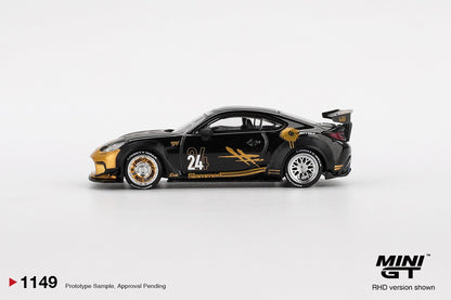 MGT01149 BL Toyota GR86 LB Nation Black / Gold - MiniGT 1:64