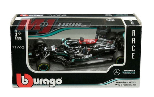 Race F1 Mercedes-AMG F1 W12 E 2021 RB16B V Bottas #77 - Burago 1:43