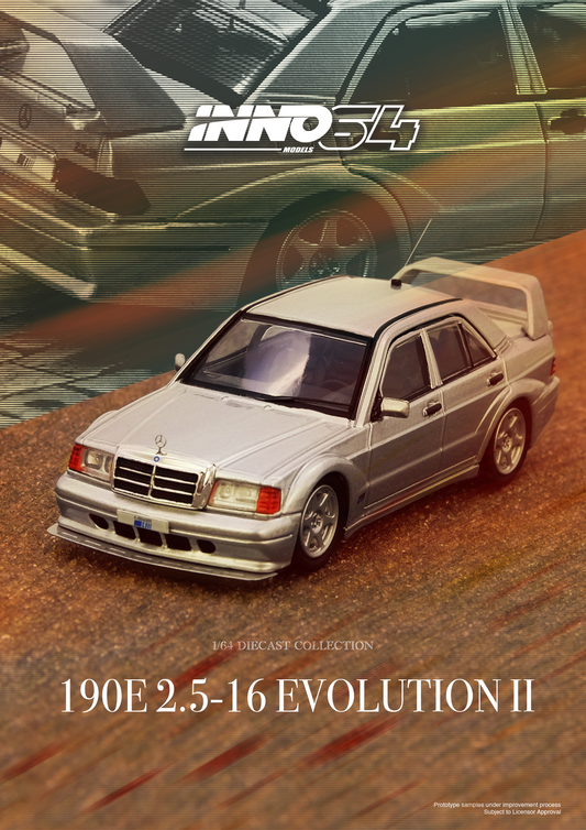 IN64-190E-SIL MERCEDES BENZ 190E Silver