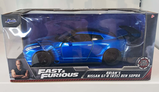 Brian's Ben Sopra Blue 2009 Nissan Skyline GT-R R35 – Fast & Furious