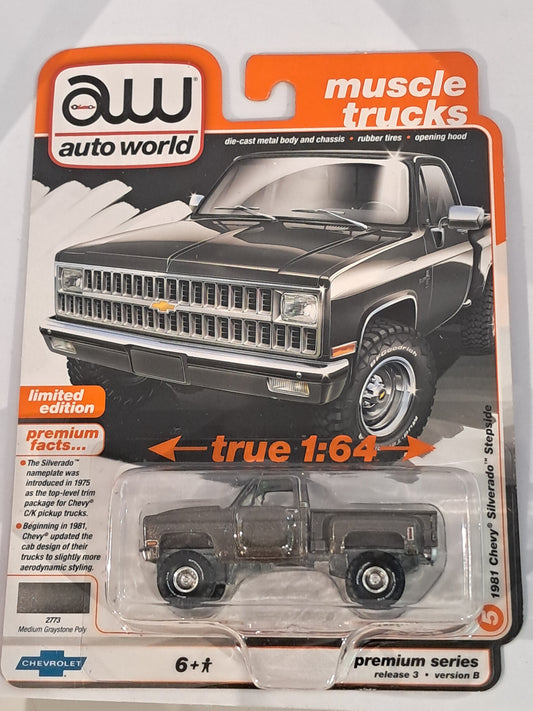 Medium Graystone Poly 1981 Chevy Silverado Stepside