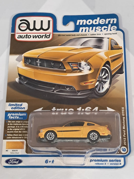Yellow Blaze 2012 Ford Mustang GT/CS