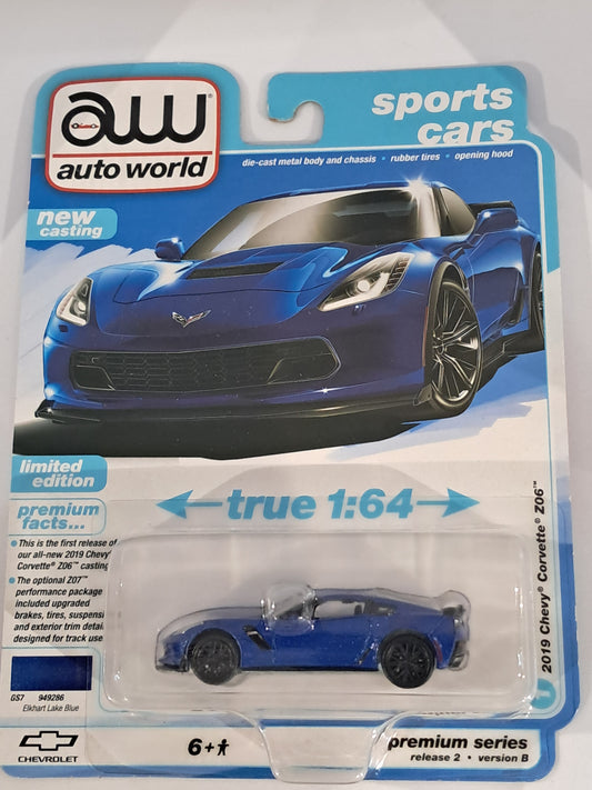 Elkhart Lake Blue 2019 Chevy Corvette Z06