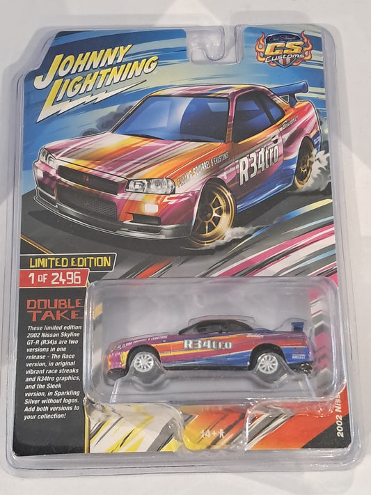 Multicolour 2002 Nissan Skyline GTR R34 CS Customs