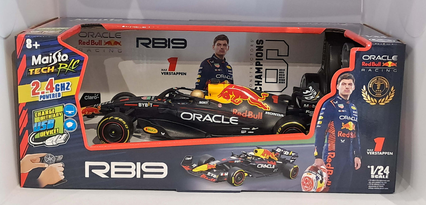 R/C F1 Oracle Red Bull RB19 #1 Max Verstappen 2023 Black - Maisto 1:24