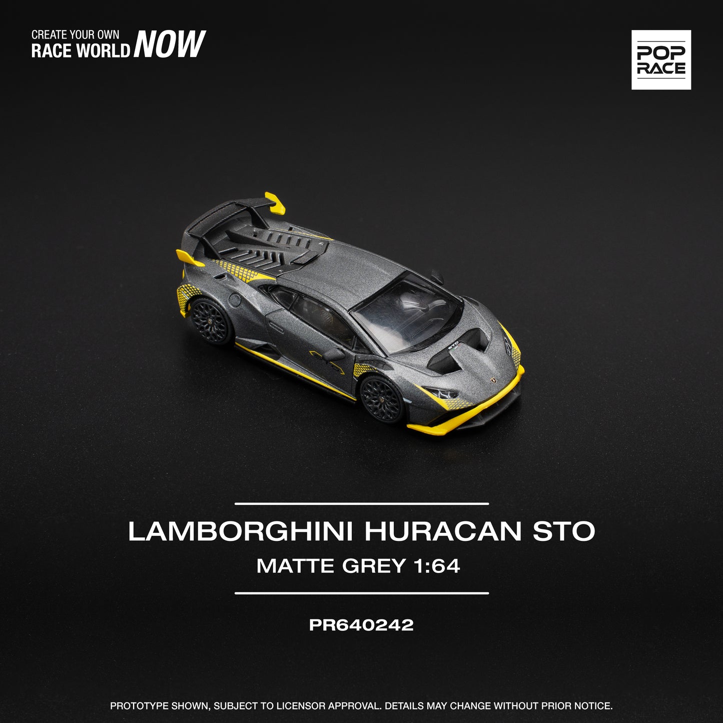 PR640242 LAMBORGHINI HURACAN STO MATTE GREY