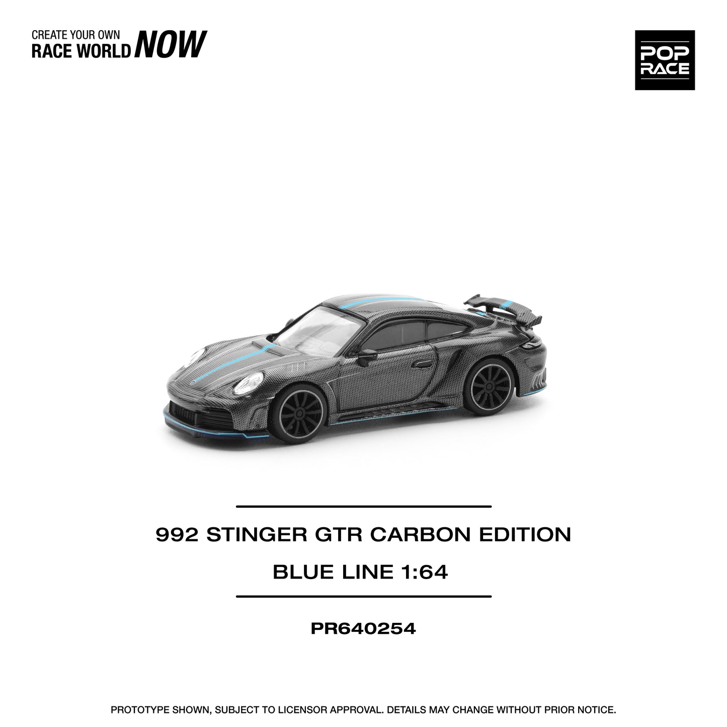 PR640254 992 STINGER GTR CARBON EDITION (BLUE LINE)