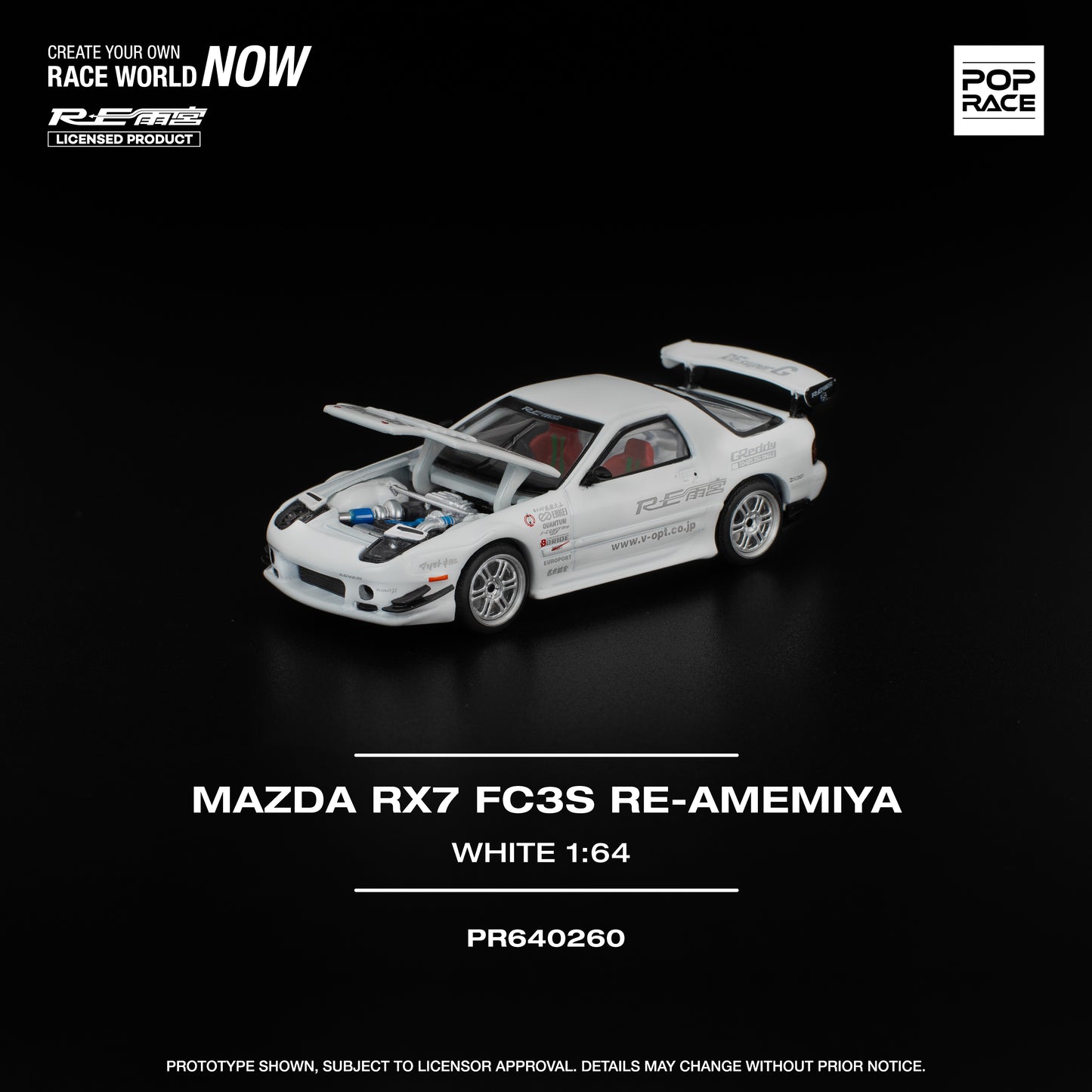 PR640260 MAZDA RX7 FC3S RE-AMEMIYA WHITE 