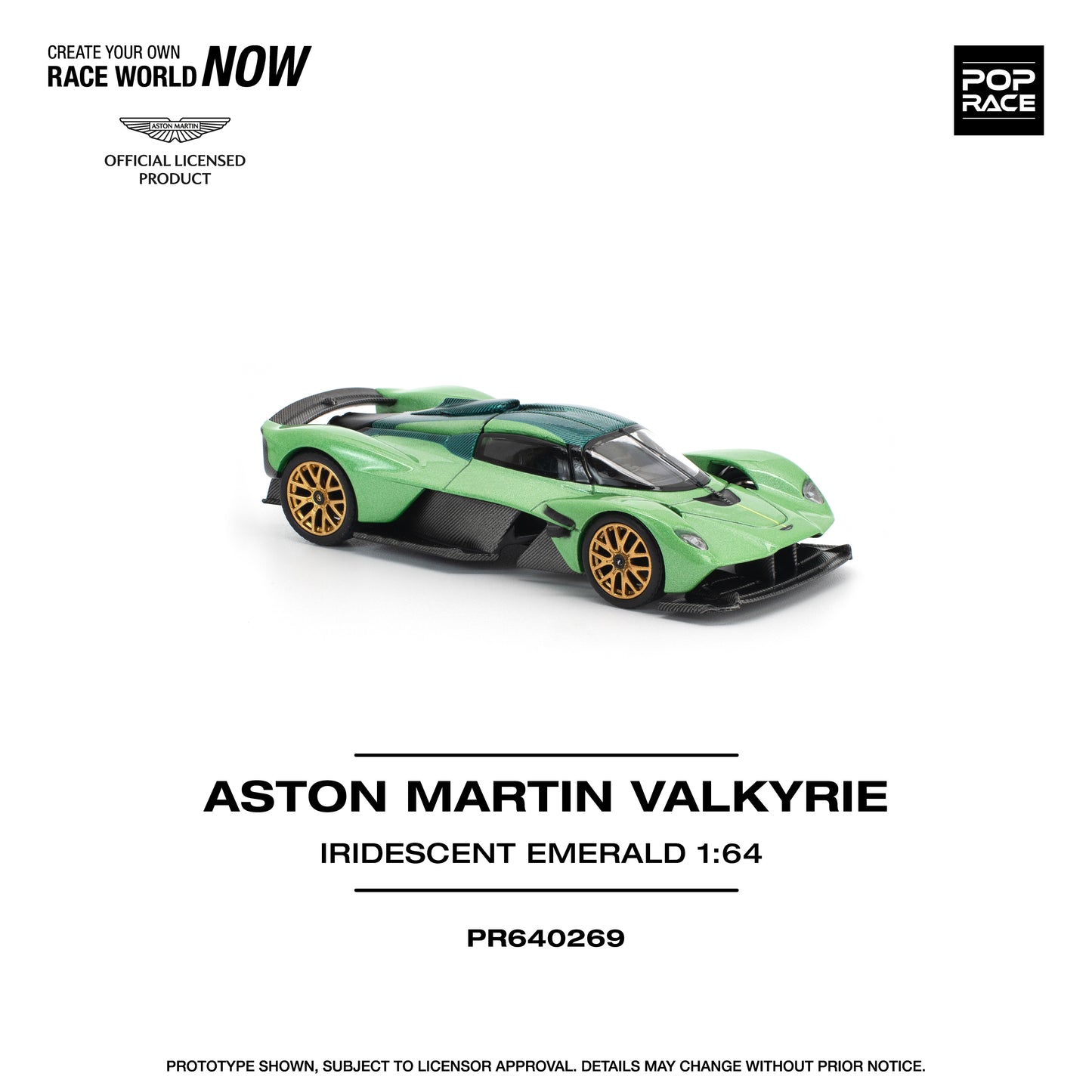 PR640269 ASTON MARTIN VALKYRIE IRIDESCENT EMERALD