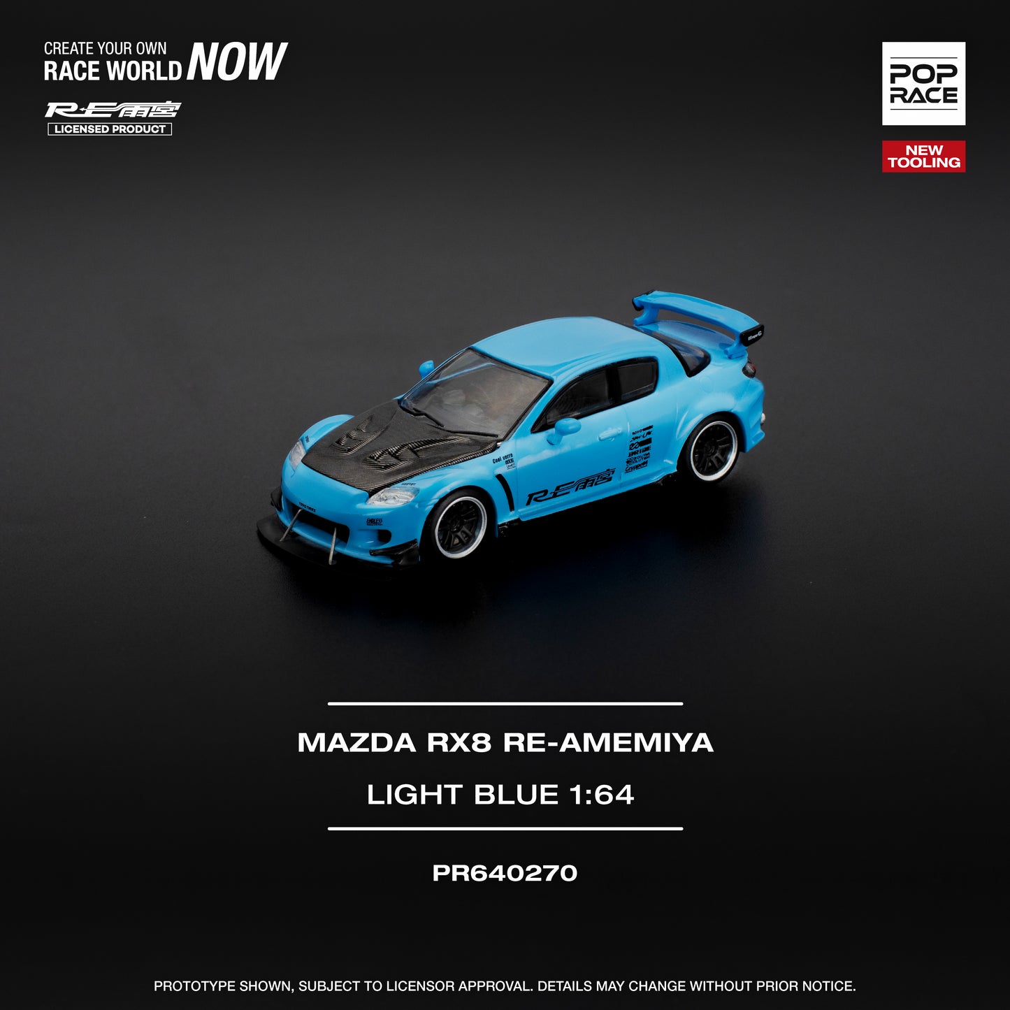 PR640270 MAZDA RX-8 RE-AMEMIYA - LIGHT BLUE (NEW TOOLING)