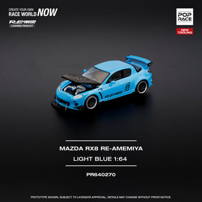 PR640270 MAZDA RX-8 RE-AMEMIYA - LIGHT BLUE (NEW TOOLING)