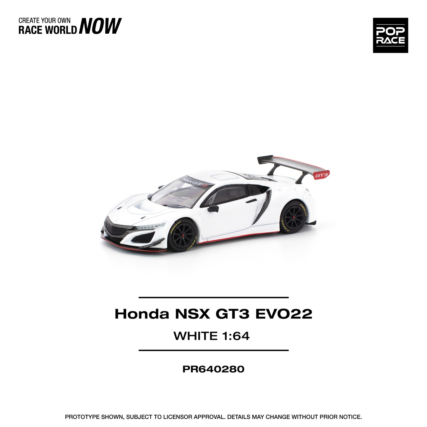 PR640280 HONDA NSX GT3 EVO22 - WHITE