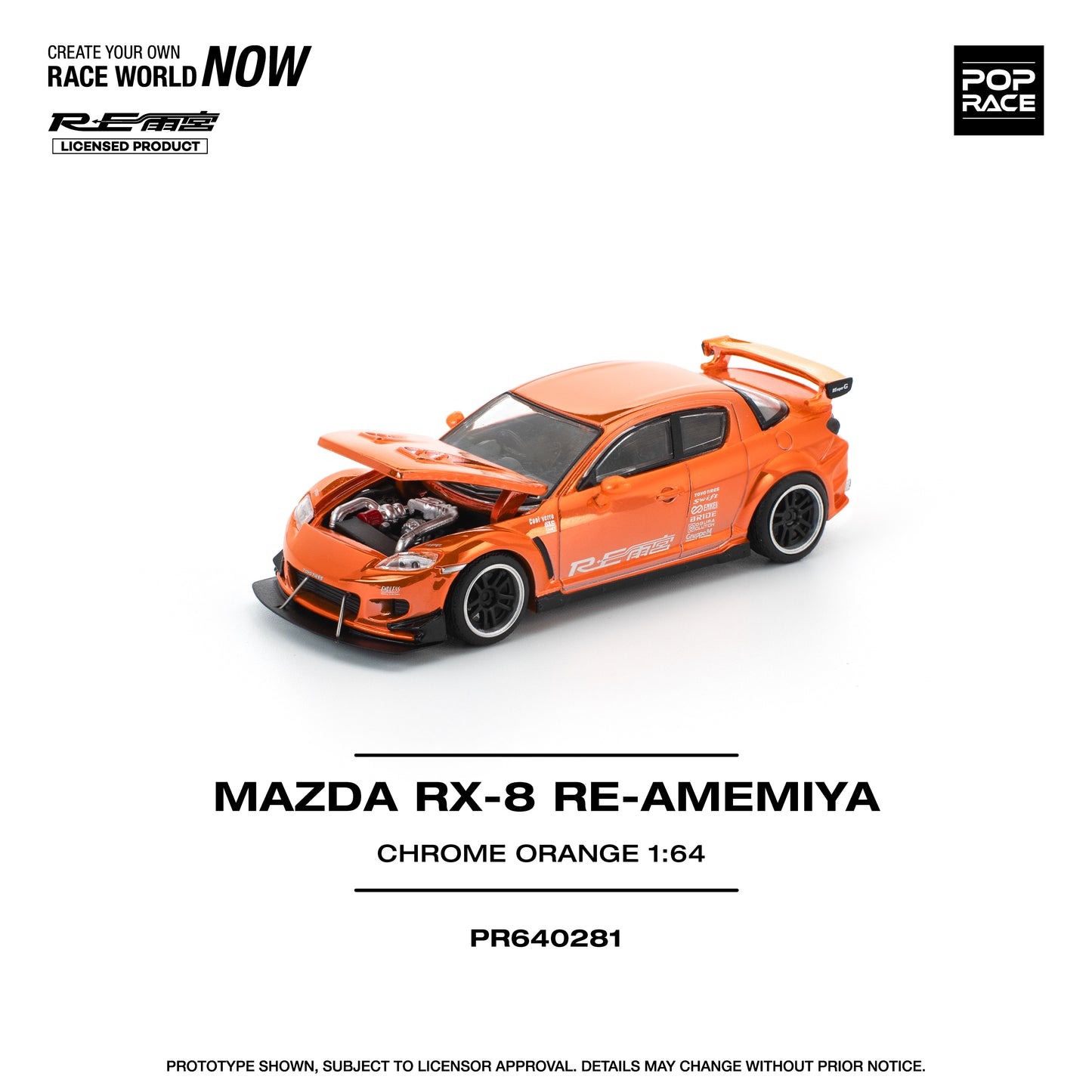 PR640281 MAZDA RX-8 RE-AMEMIYA CHROME ORANGE