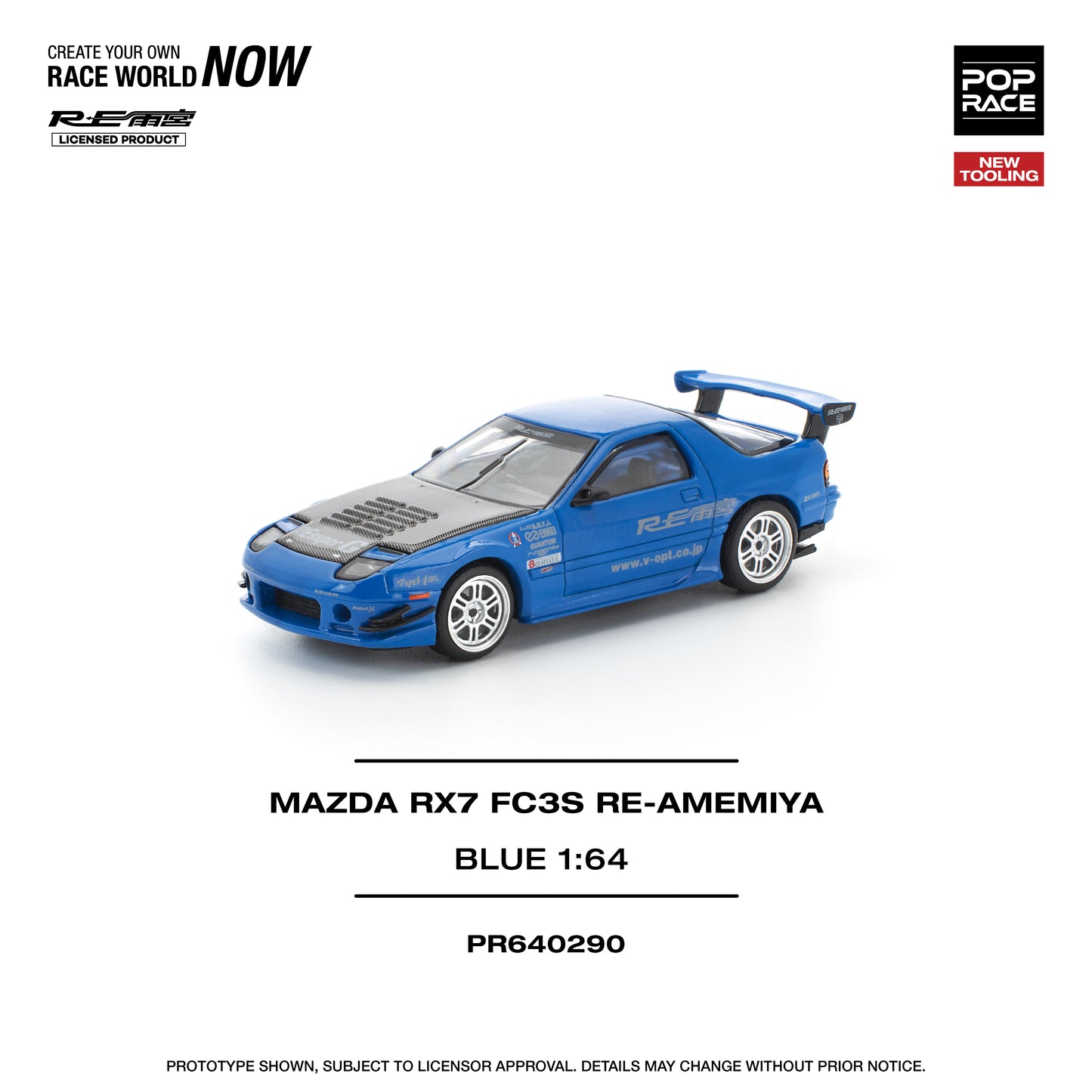 PR640290 MAZDA RX7 (FC3S) RE-AMEMIYA - RE-AMEMIYA BLUE (NEW TOOLING)