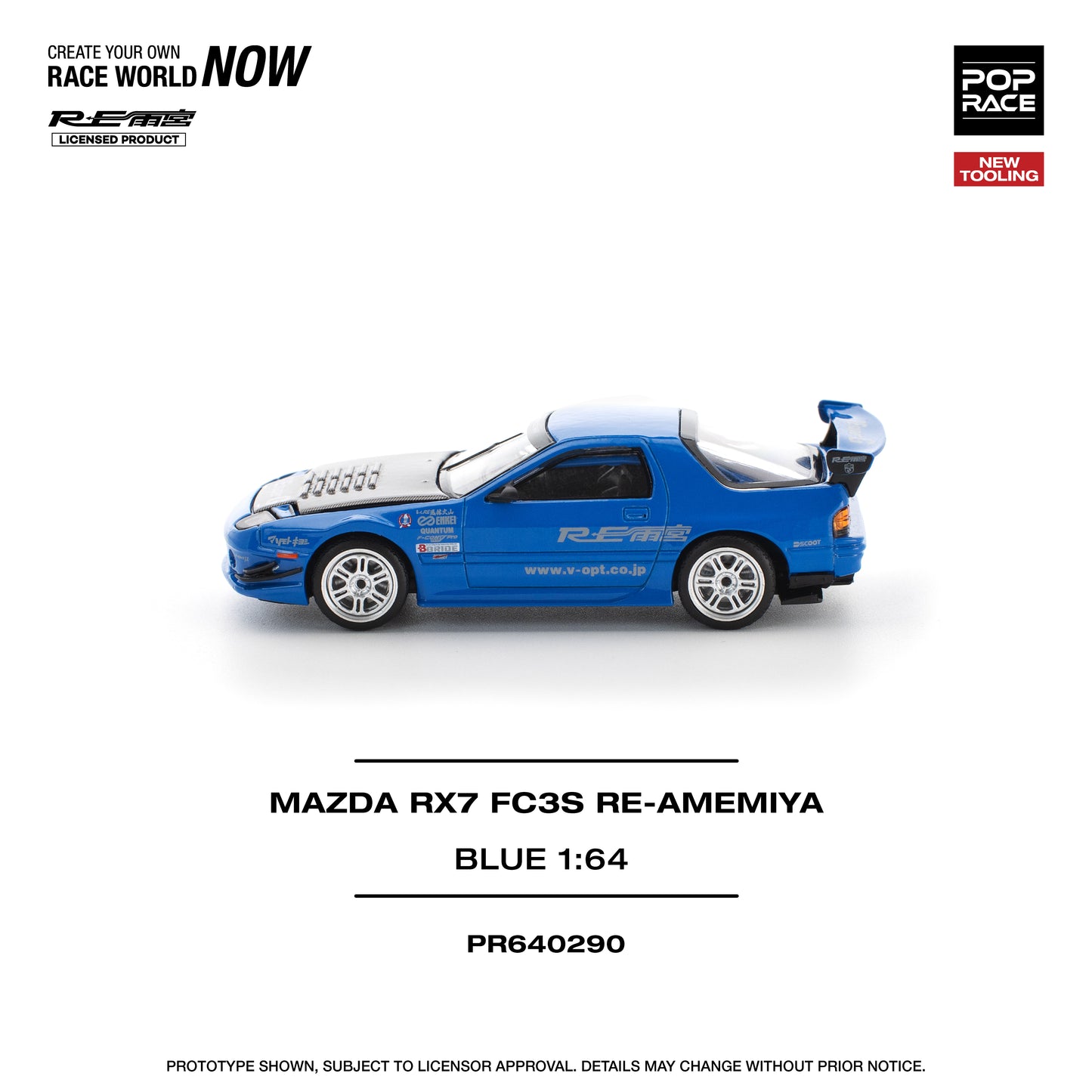 PR640290 MAZDA RX7 (FC3S) RE-AMEMIYA - RE-AMEMIYA BLUE (NEW TOOLING)