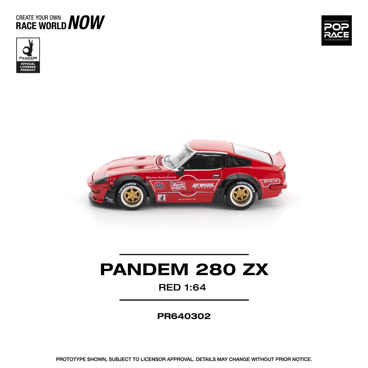 PR640302 PANDEM 280ZX RED (NEW TOOLING)