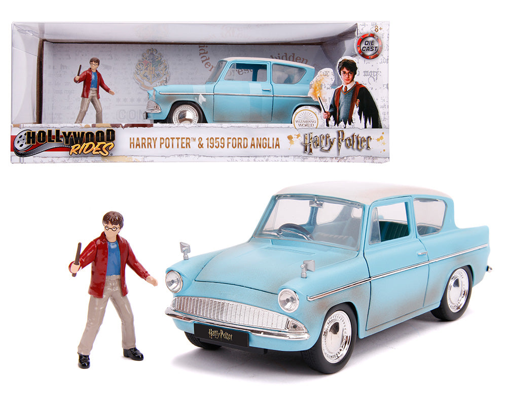 Harry Potter 1959 Ford Anglia W/ Harry Potter – Hollywood Rides - Jada - 1:24