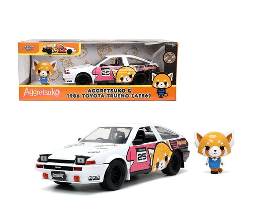 1986 Toyota Trueno AE86 figure Aggretsuko – Hollywood Rides - Jada - 1:24