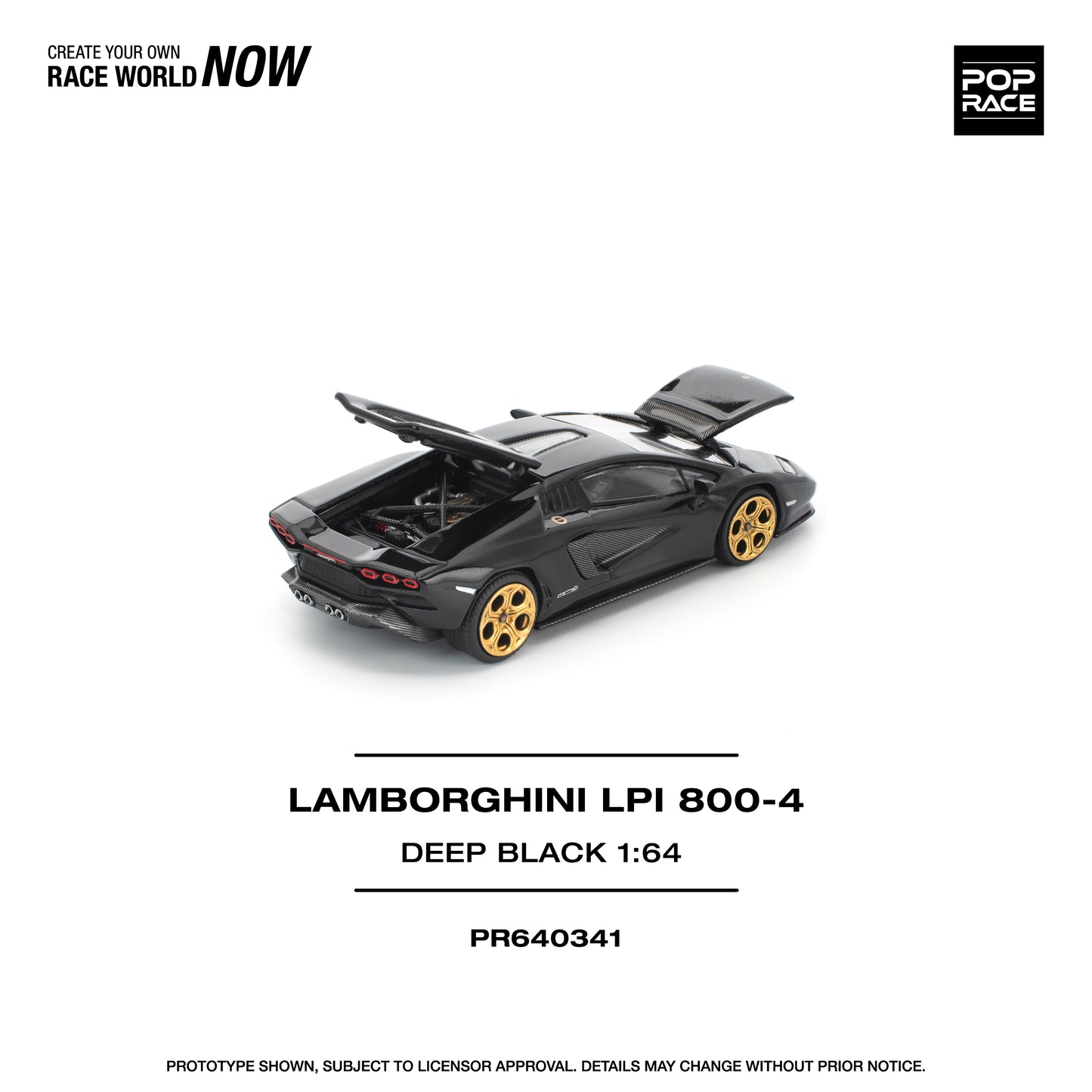 PR640341 LAMBORGHINI COUNTACH LPI 800-4 DEEP BLACK