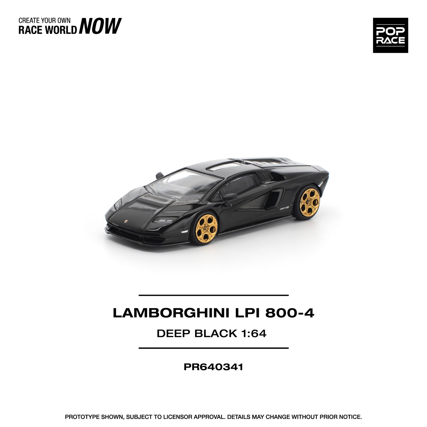 PR640341 LAMBORGHINI COUNTACH LPI 800-4 DEEP BLACK