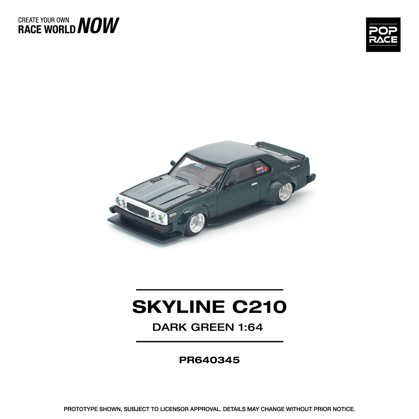 PR640345 SKYLINE C210 DARK GREEN NEW TOOLING