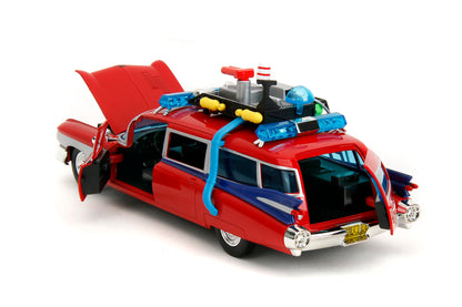 Red Ghostbusters Transformers ECTO-1 Optimus Prime Graphics - Hollywood Rides - Jada - 1:24