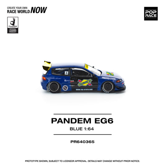PR640365 PANDEM CIVIC EG6 BLUE/BLACK
