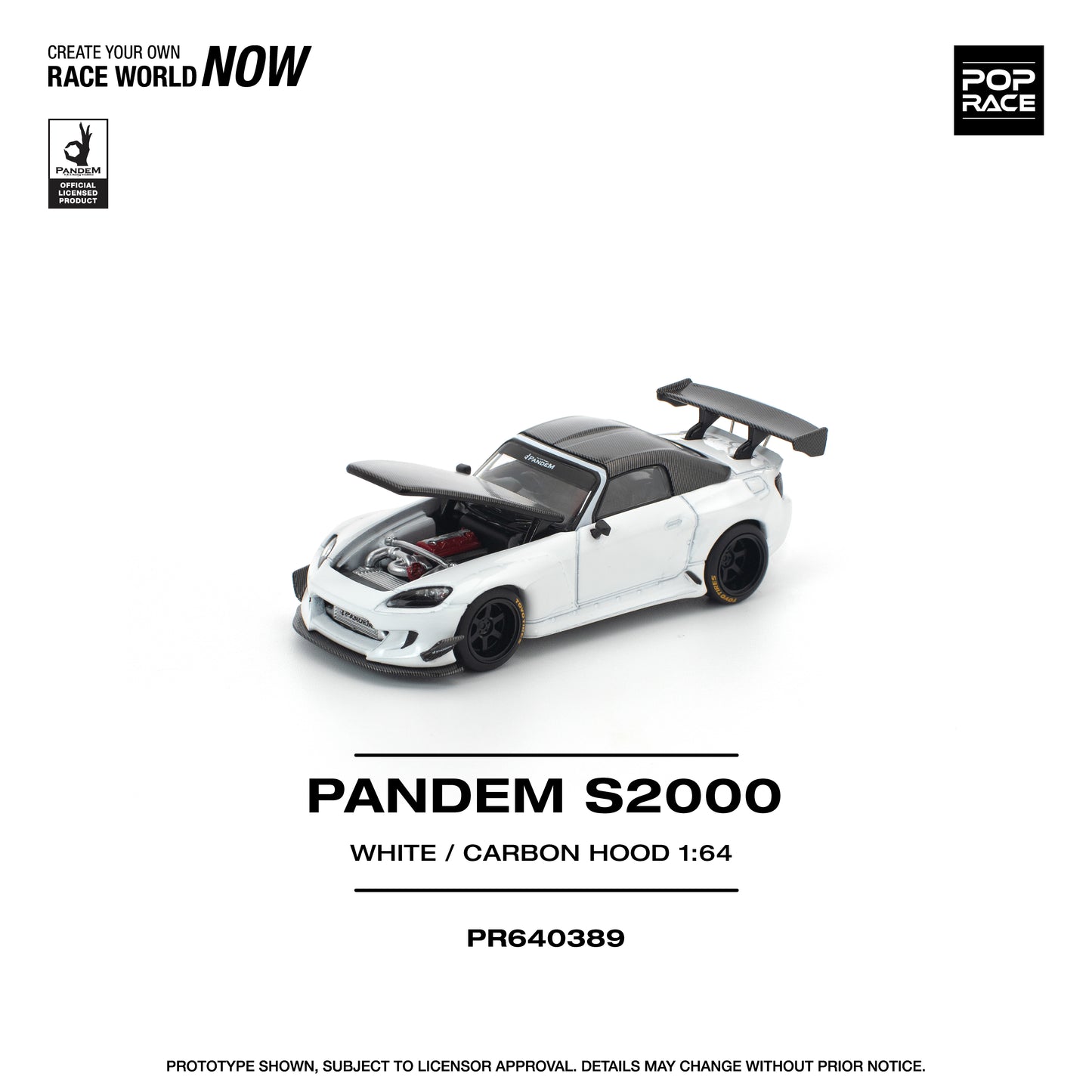 PR640389 PANDEM S2000 SOFTTOP WHITE TOOLING VARIANT