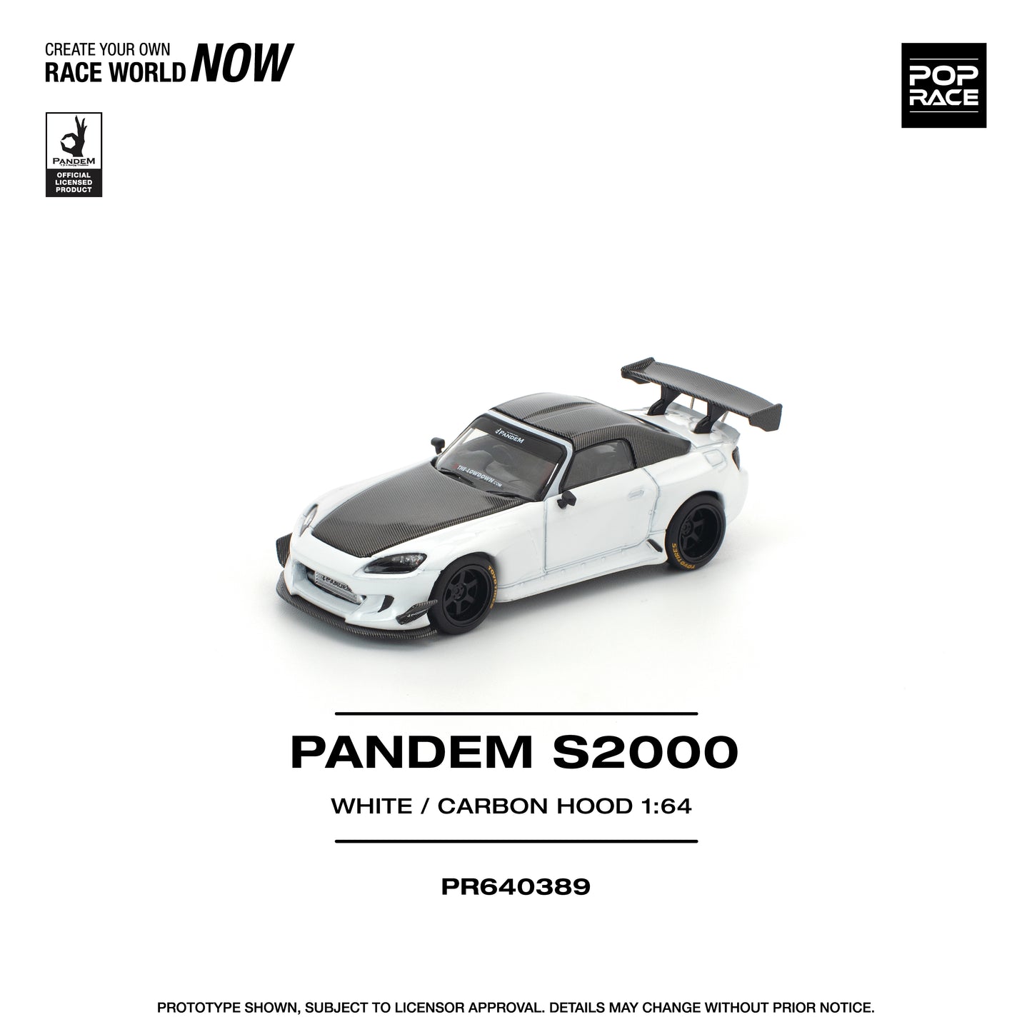 PR640389 PANDEM S2000 SOFTTOP WHITE TOOLING VARIANT