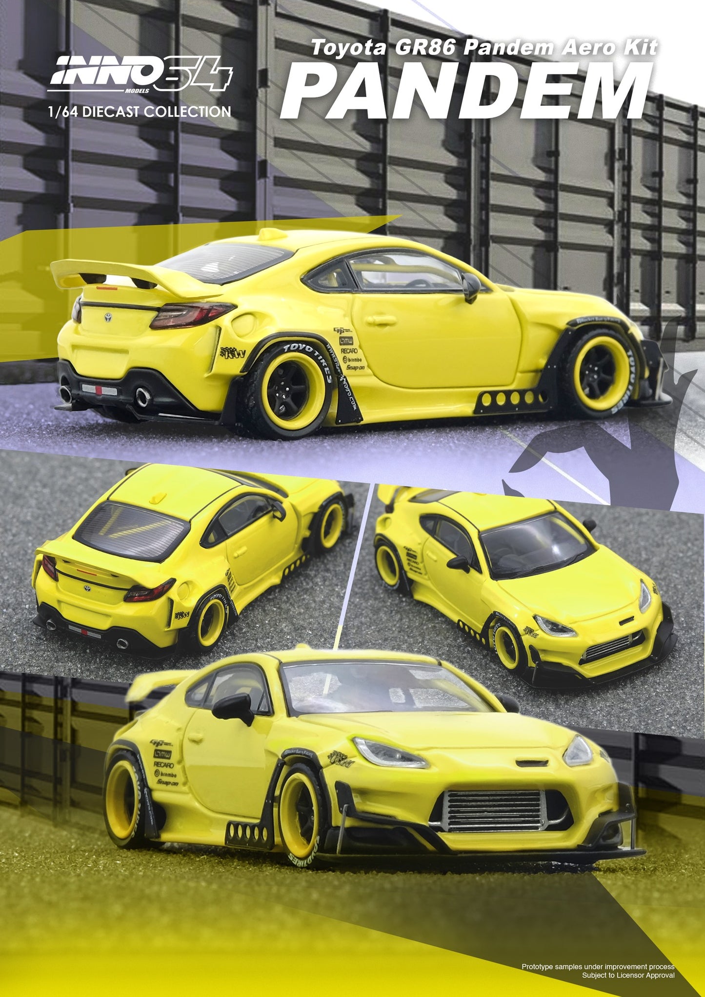 IN64-GR86P-YELLOW – TOYOTA GR86 “PANDEM” Yellow