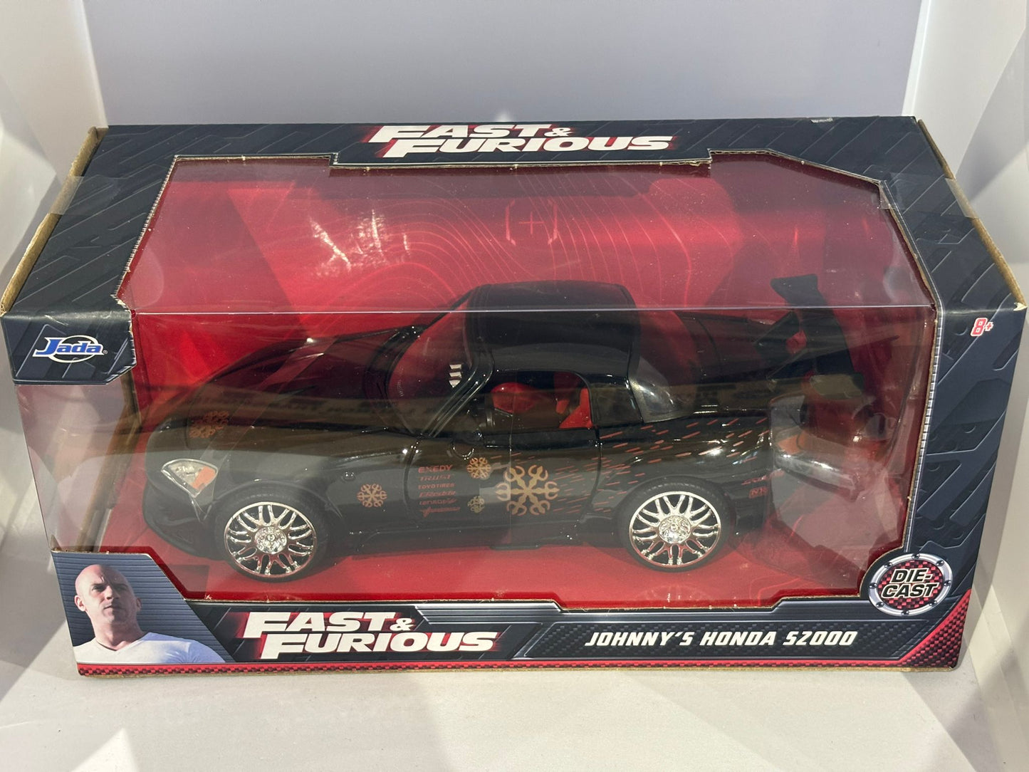 Johnny's Black Honda S2000 - Fast & Furious - Jada 1:24
