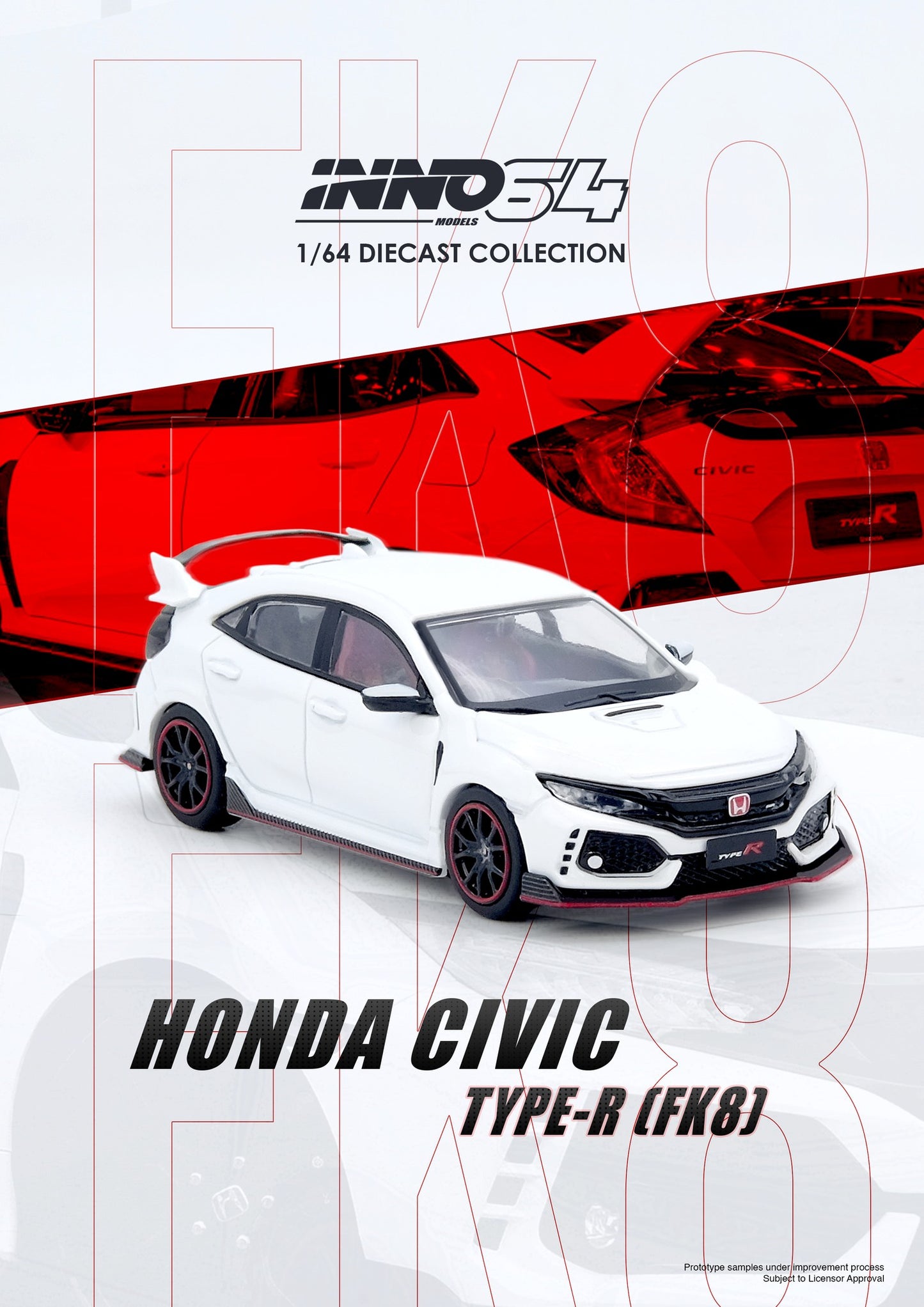 IN64-FK8-WHI – HONDA CIVIC TYPR-R (FK8) White