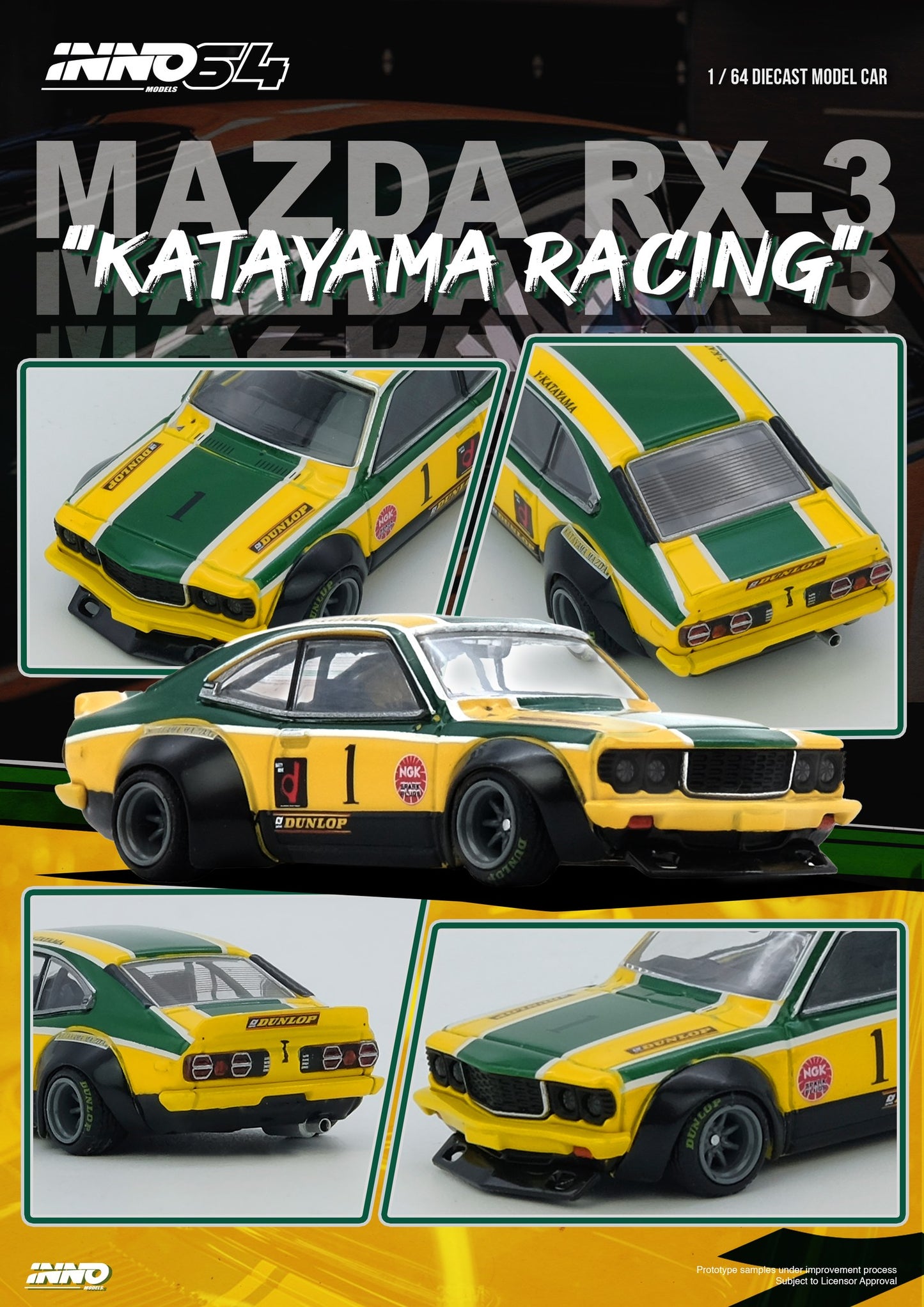 IN64-RX3-KTYM – MAZDA SAVANNA RX3 “KATAYAMA RACING” Livery - Inno64