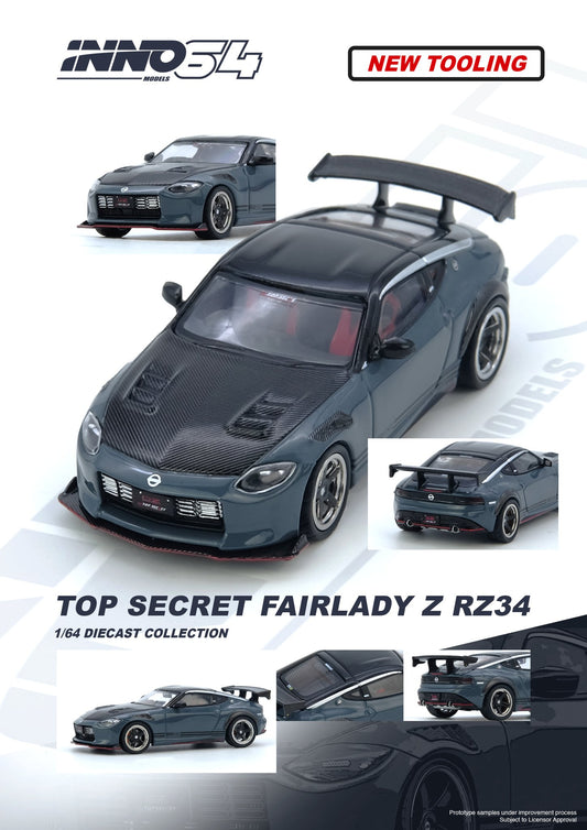 IN64-Z34TS-SG TOP SECRET FAIRLADY Z (RX34) Stealth Gray