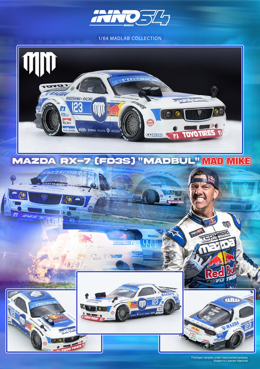 IN64-MADLAB01-MADBUL MAZDA RX7 (FD3S) "PANDEM ROCKET BUNNY" MADBUL MADLAB COLLECTION 001