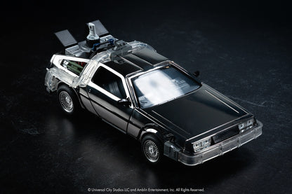 DeLorean Back to the Future BTTF 40th Anniversary Limited Edition (1985 pcs) Chrome Time Machine - Jada 1:24