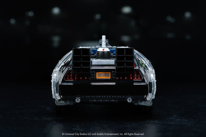 DeLorean Back to the Future BTTF 40th Anniversary Limited Edition (1985 pcs) Chrome Time Machine - Jada 1:24