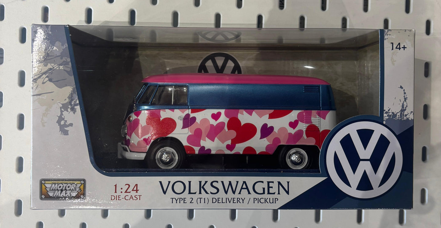 Delivery Van Love 1962 Volkswagen T1 Type2 - MotorMax 1:24
