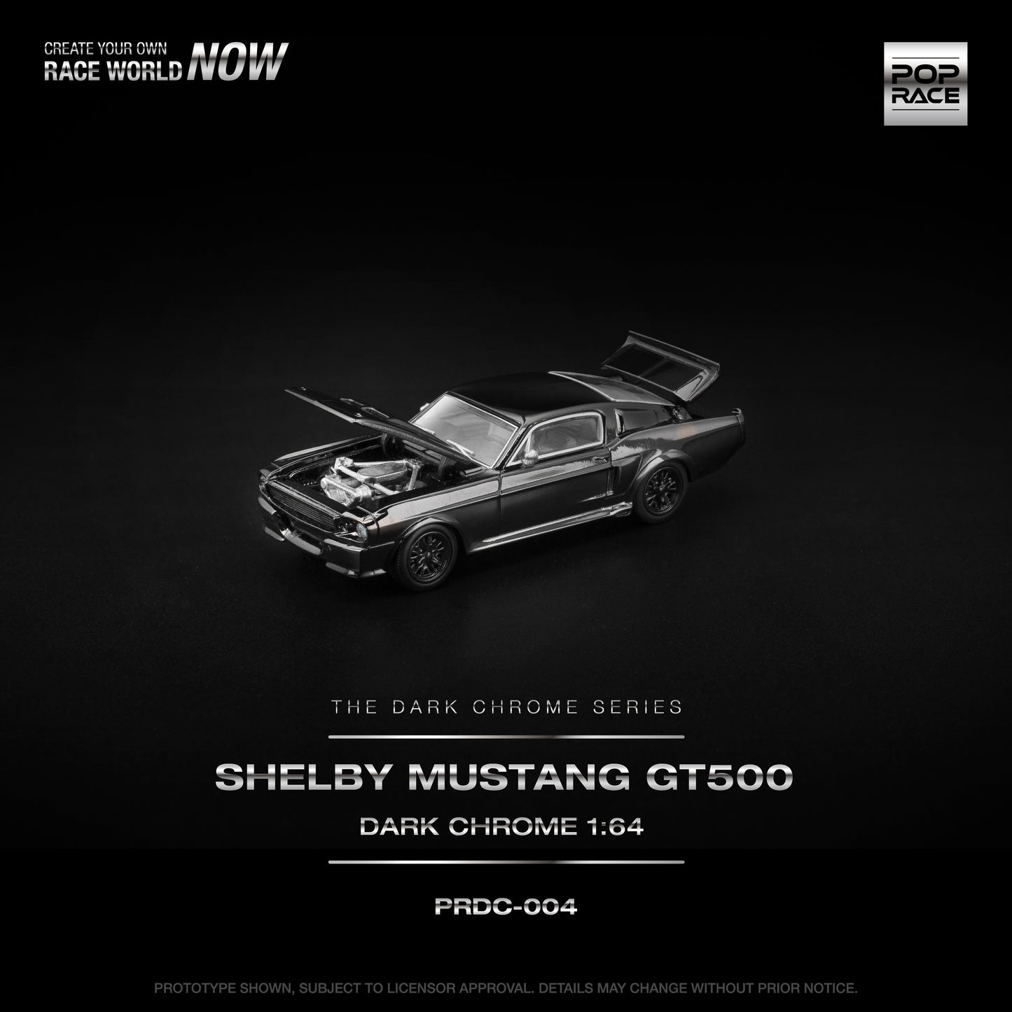 PRDC004 SHELBY MUSTANG GT500 DARK CHROME